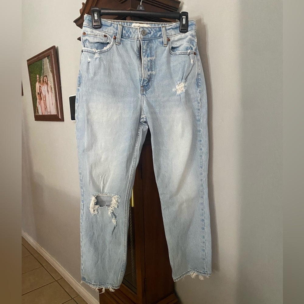 the mom jeans, abercrombie and fitch size 4